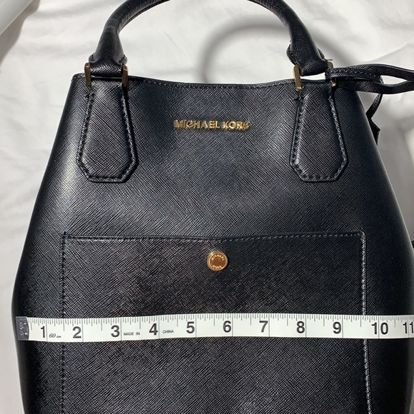 Michael Kors Black Leather Tote Bag - Picture 7 of 10